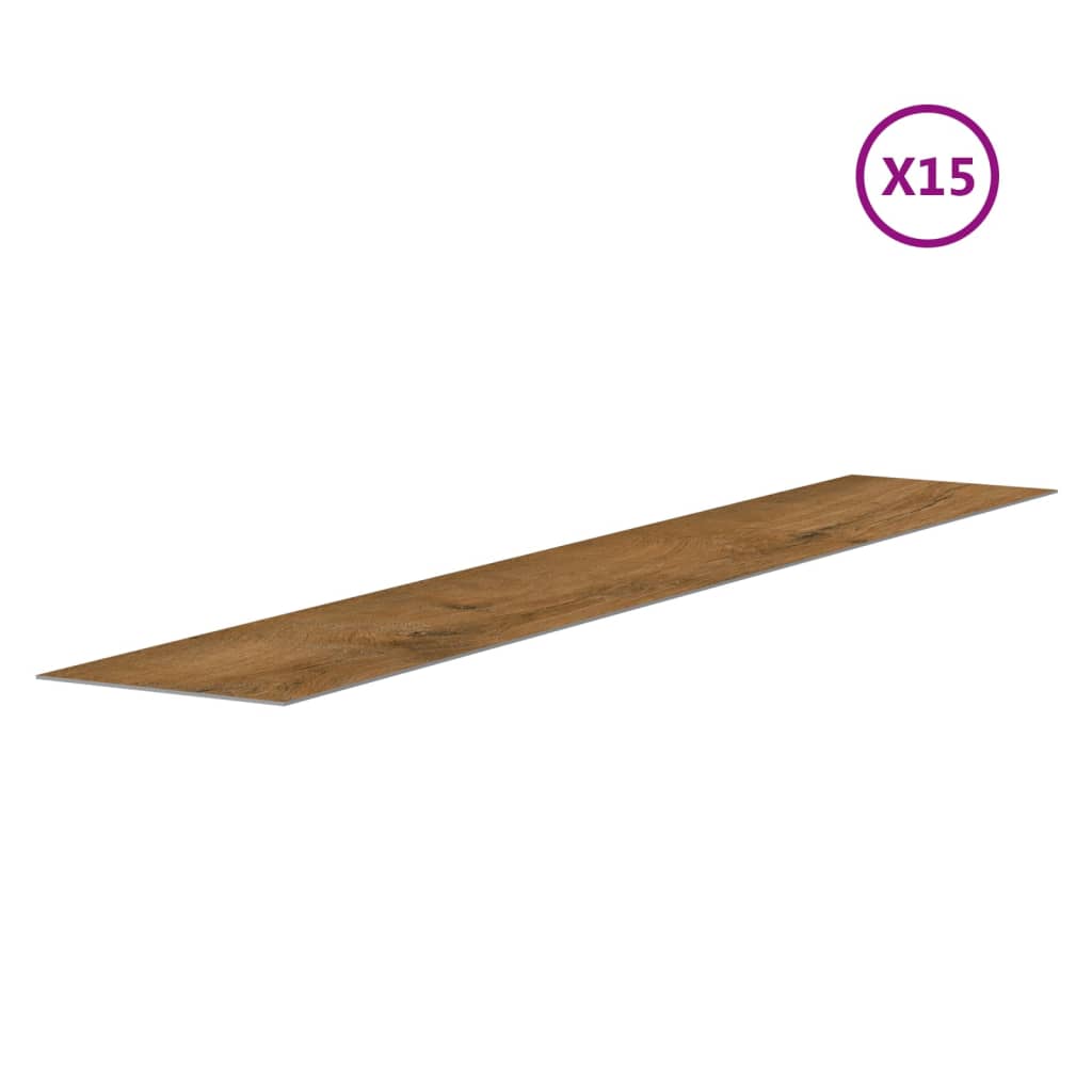 vidaXL Panneaux muraux Aspect bois Marron PVC 2,06 m²