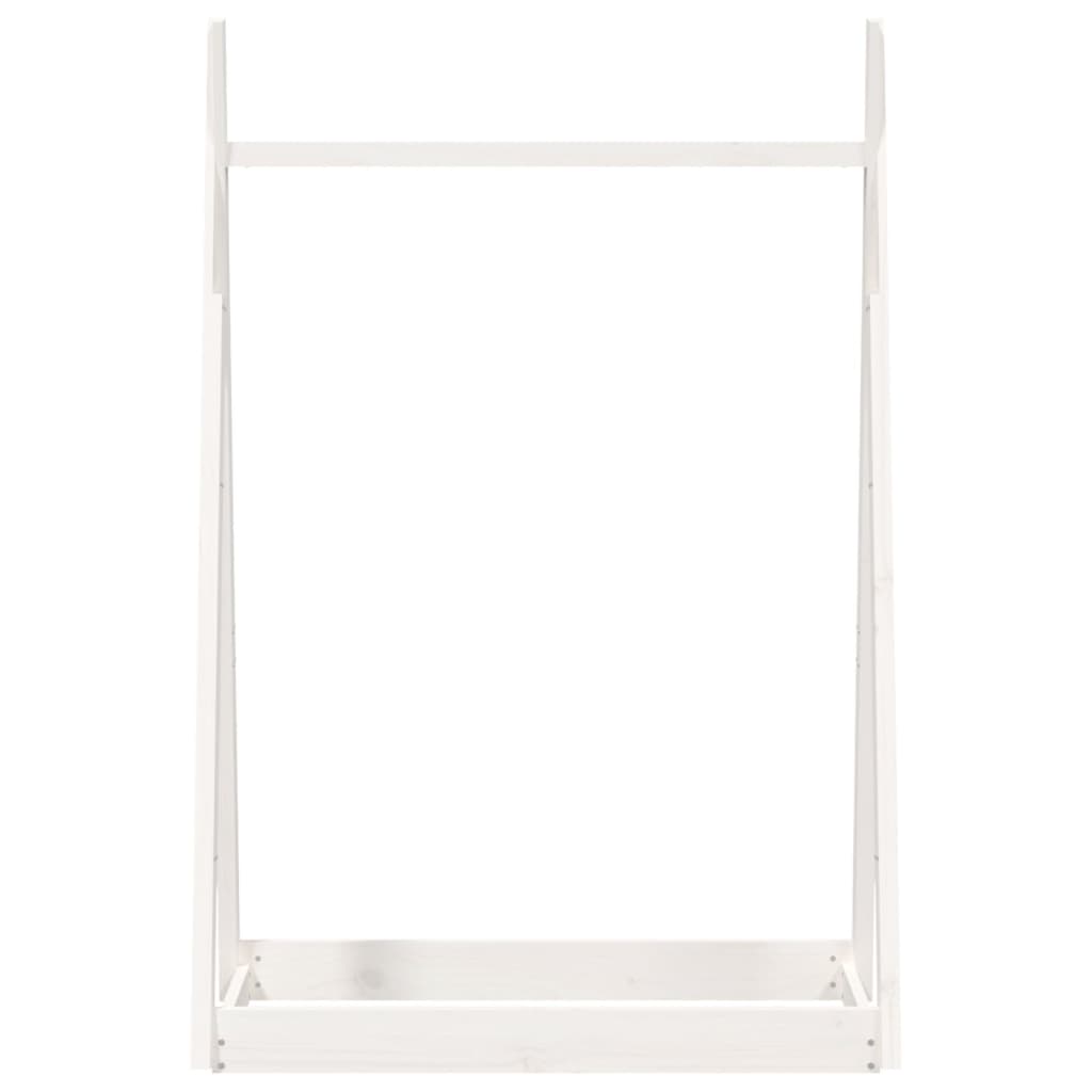 vidaXL Porte-vêtements Blanc 100x45x150 cm Bois de pin massif