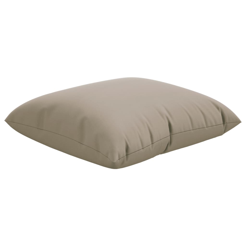 vidaXL Coussins de canapé lot de 4 taupe 40x40 cm tissu
