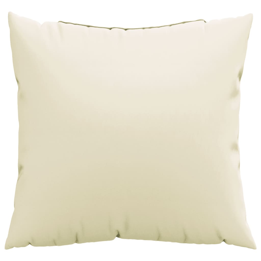 vidaXL Coussins de canapé lot de 4 crème 50x50 cm tissu