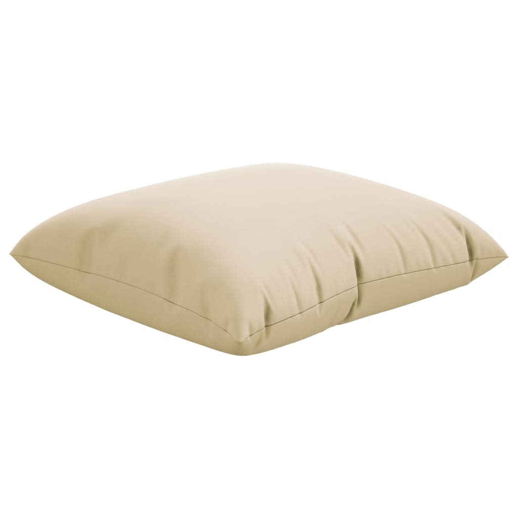 vidaXL Coussins de canapé lot de 4 beige 50x50 cm tissu