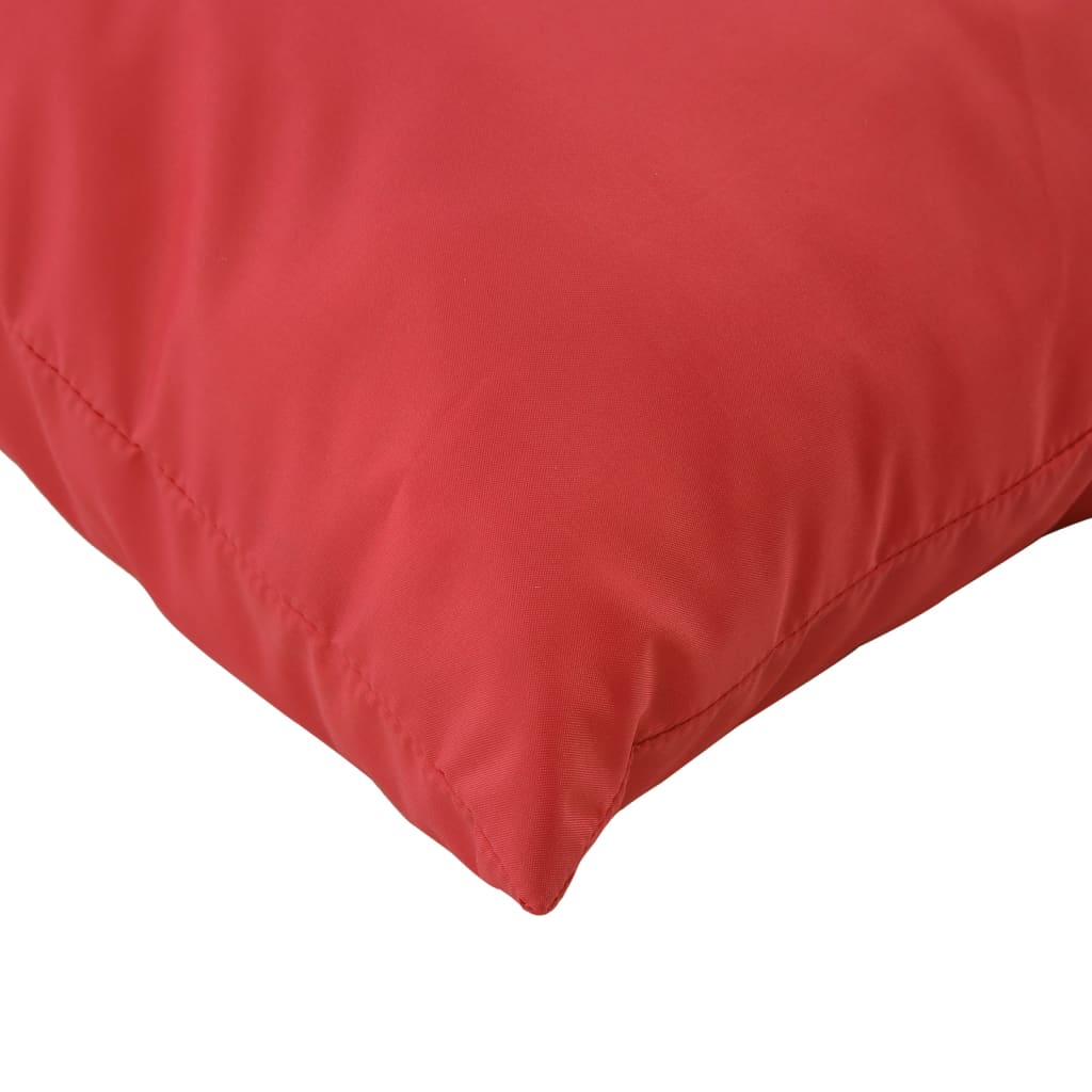 vidaXL Coussins de canapé lot de 4 rouge 50x50 cm tissu