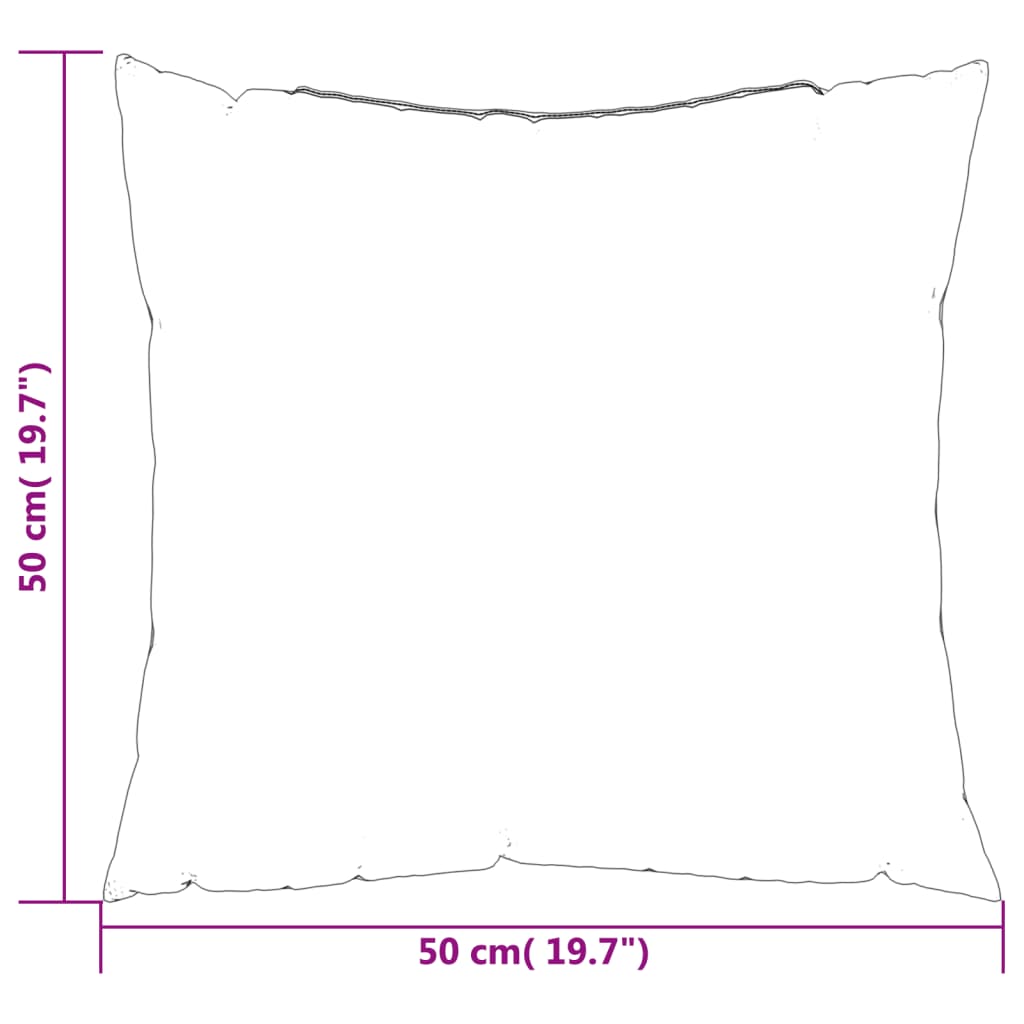 vidaXL Coussins de canapé 4 pcs bleu royal 50x50 cm tissu