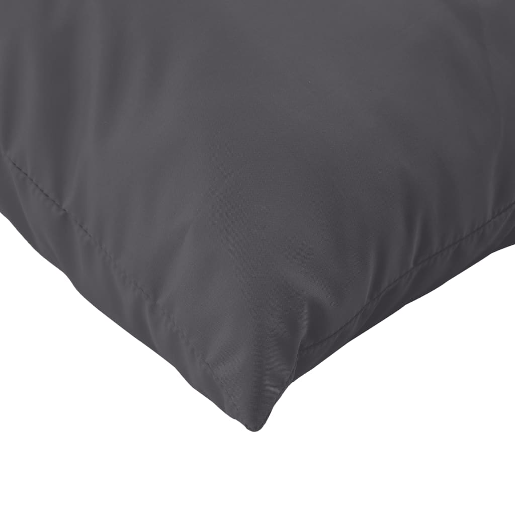 vidaXL Coussins de canapé lot de 4 anthracite 60x60 cm tissu