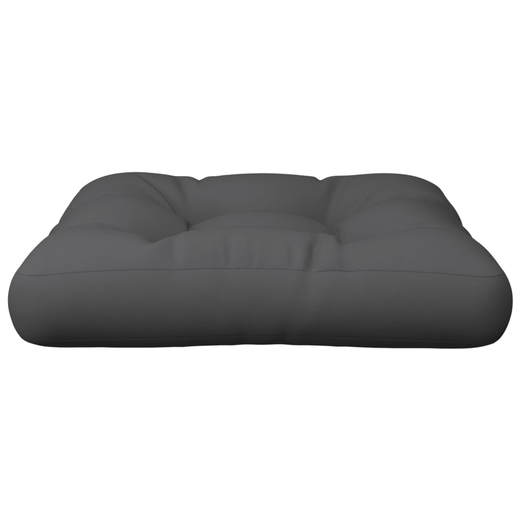 vidaXL Coussin de palette gris 50x50x12 cm tissu