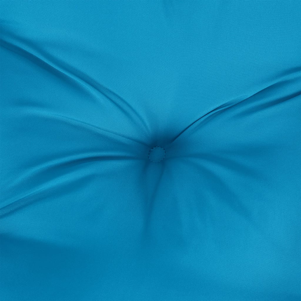 vidaXL Coussin de palette bleu 50x50x12 cm tissu