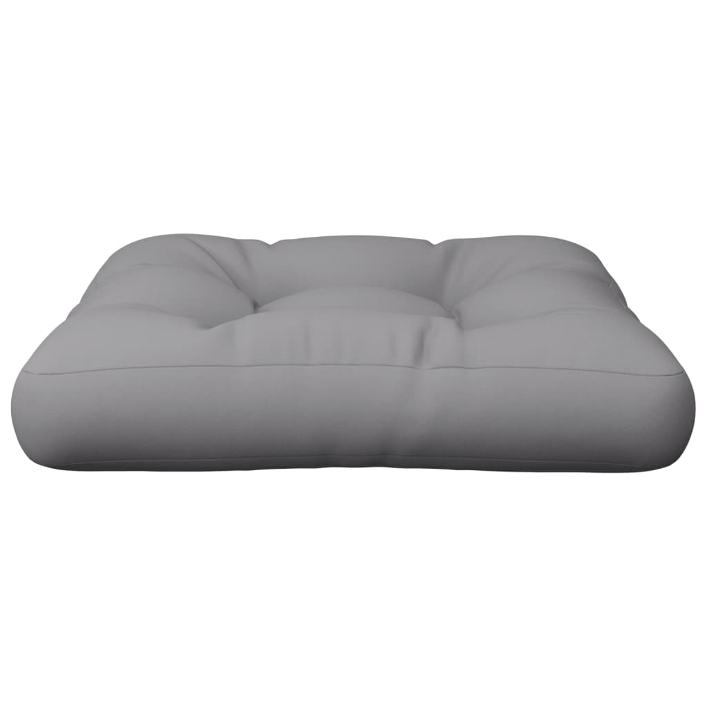 vidaXL Coussin de palette gris 60x60x12 cm tissu