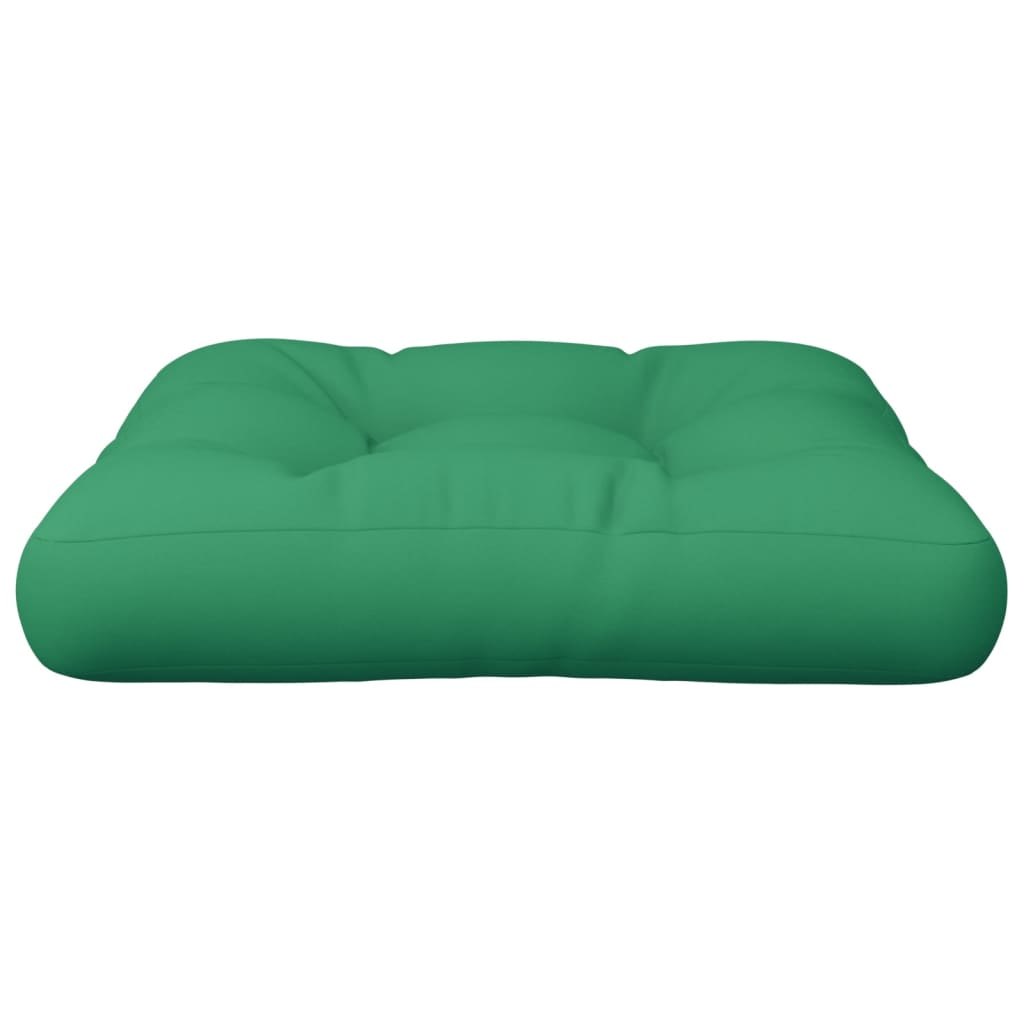 vidaXL Coussin de palette vert 60x60x12 cm tissu