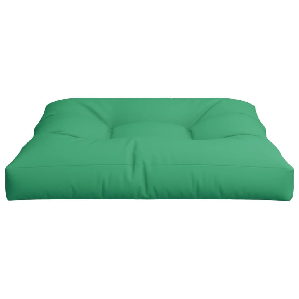 vidaXL Coussin de palette vert 70x70x12 cm tissu