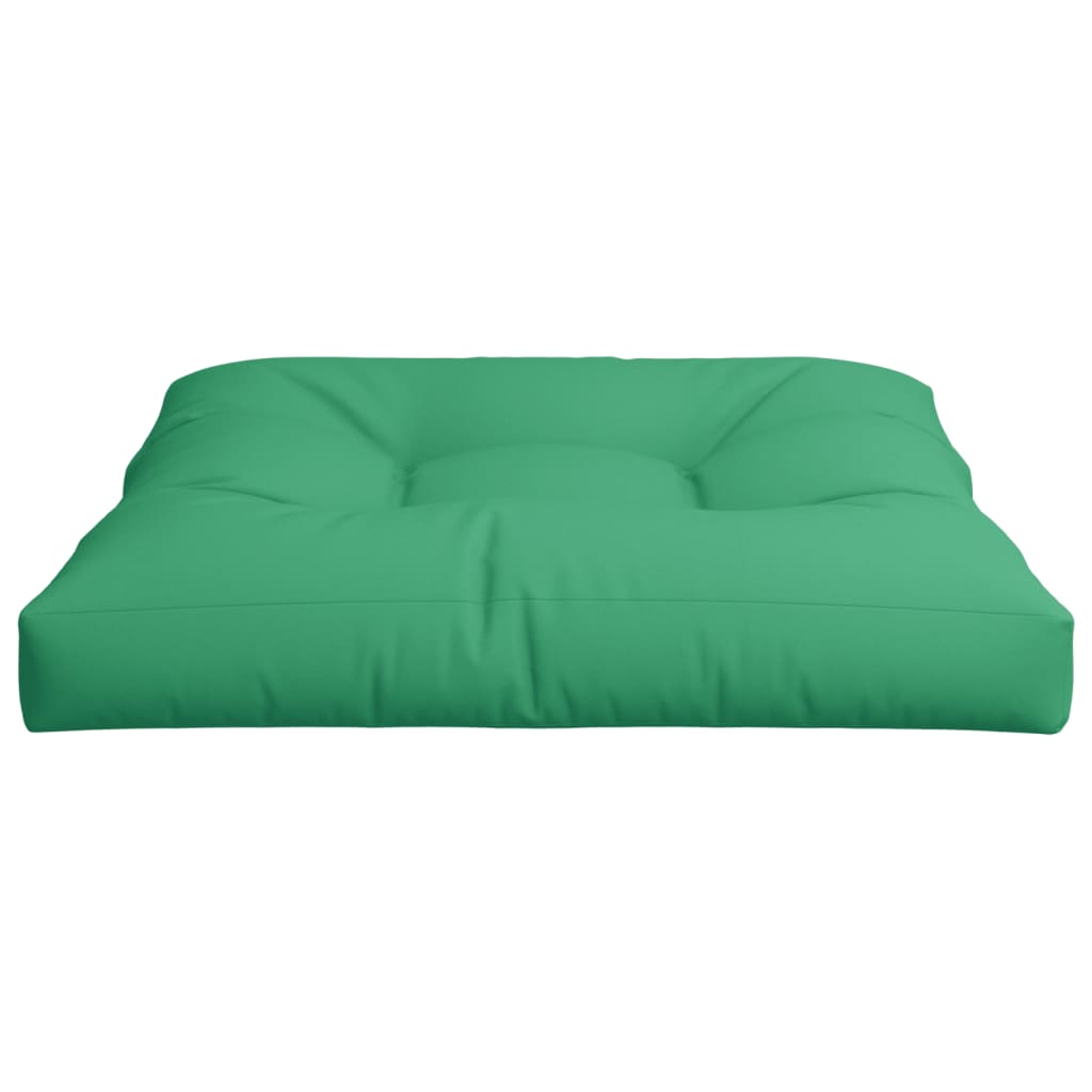 vidaXL Coussin de palette vert 80x80x12 cm tissu