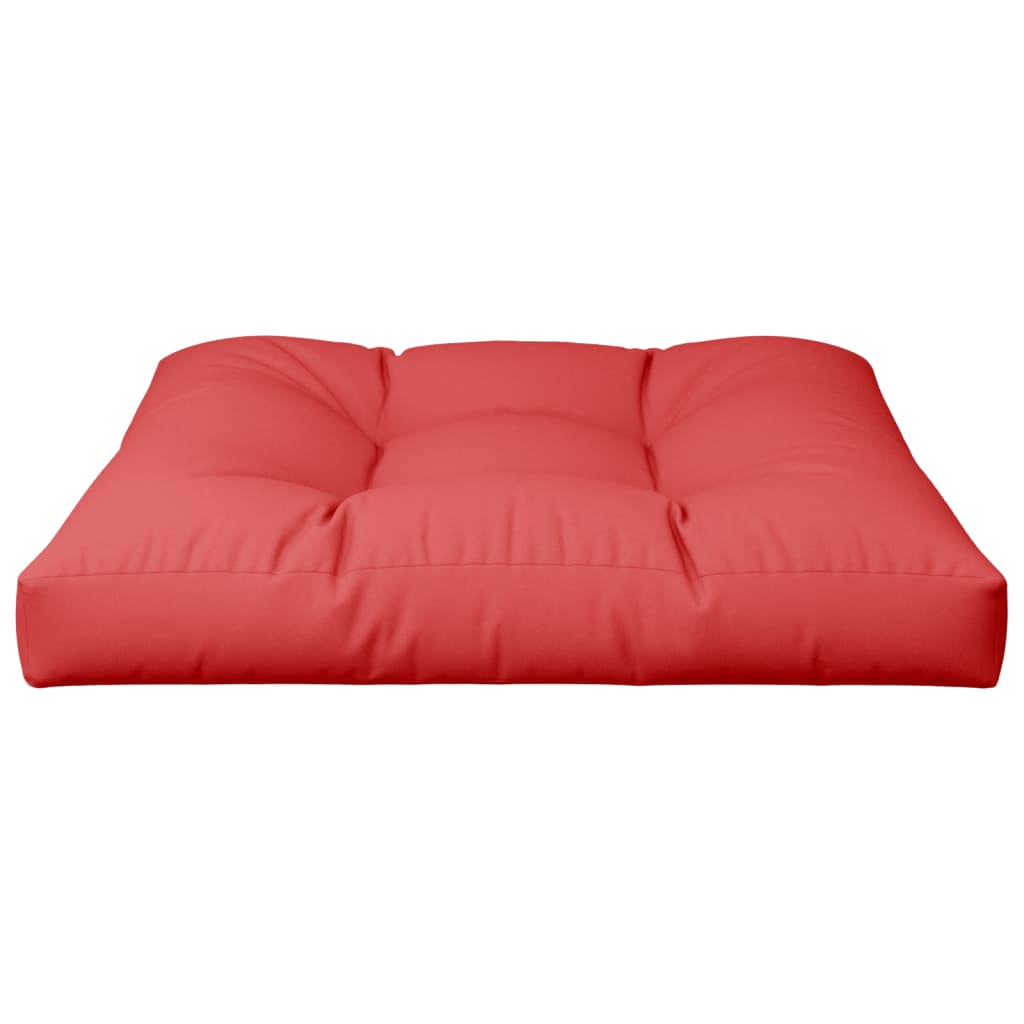 vidaXL Coussin de palette rouge 80x80x12 cm tissu