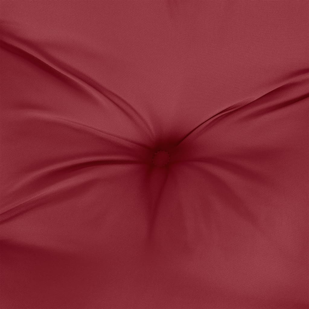 vidaXL Coussin de palette rouge bordeaux 80x80x12 cm tissu