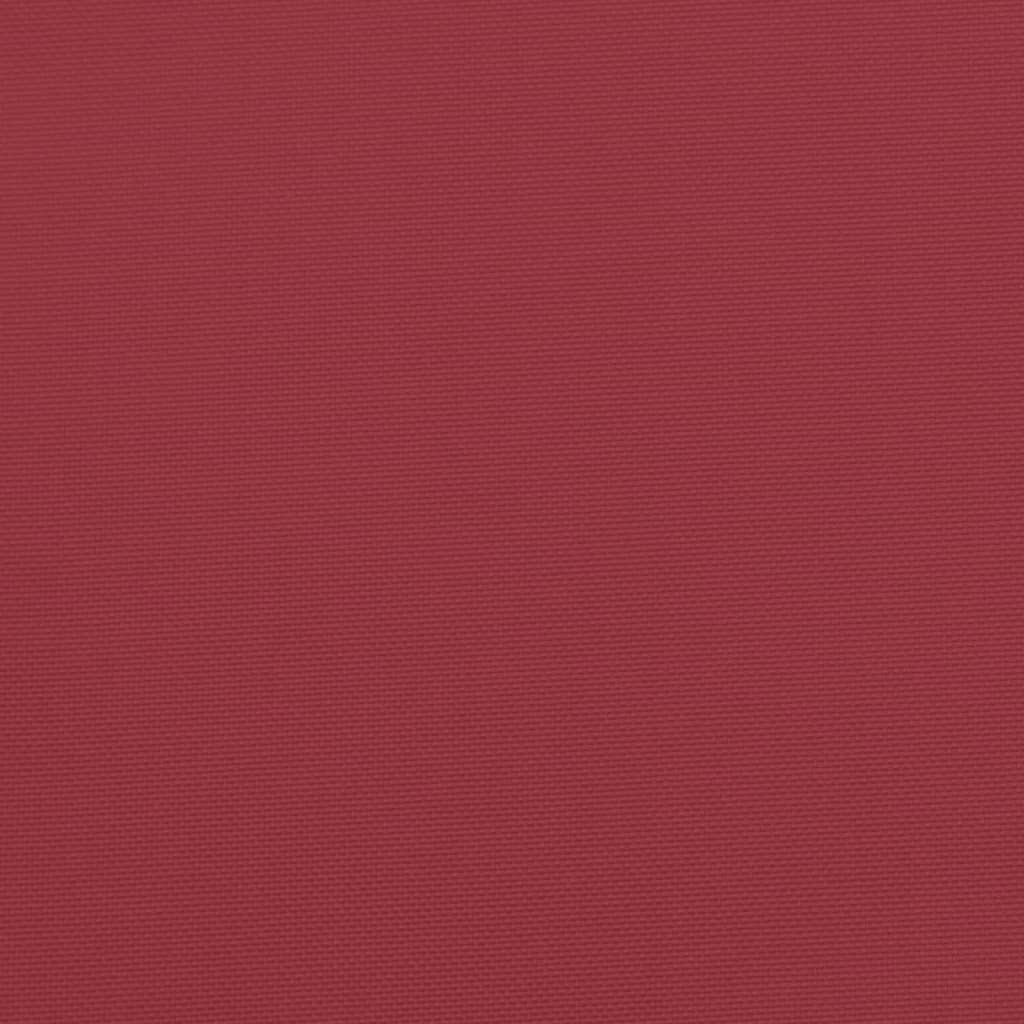 vidaXL Coussin de palette rouge bordeaux 80x80x12 cm tissu