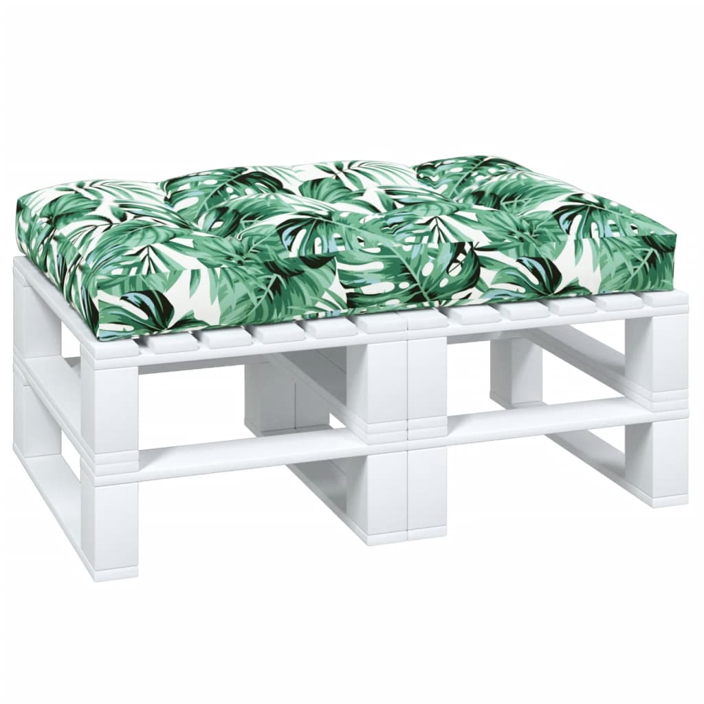 vidaXL Coussin de palette vert 120x80x12 cm tissu