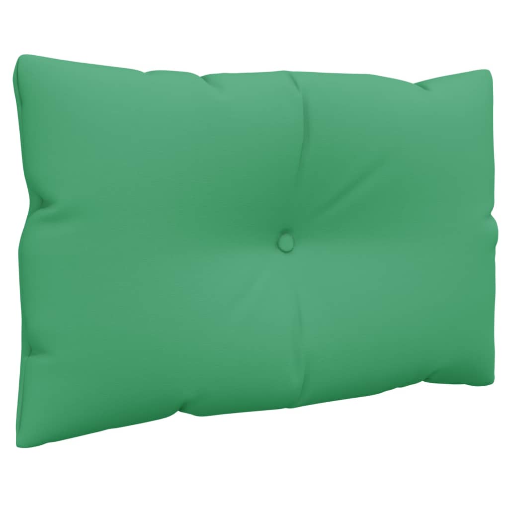 vidaXL Coussins de palette lot de 2 vert tissu
