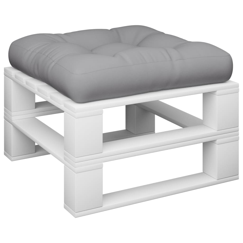 vidaXL Coussin de palette gris 58x58x10 cm tissu