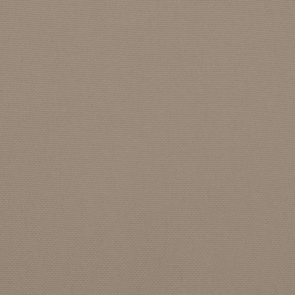 vidaXL Coussin de palette taupe 58x58x10 cm tissu