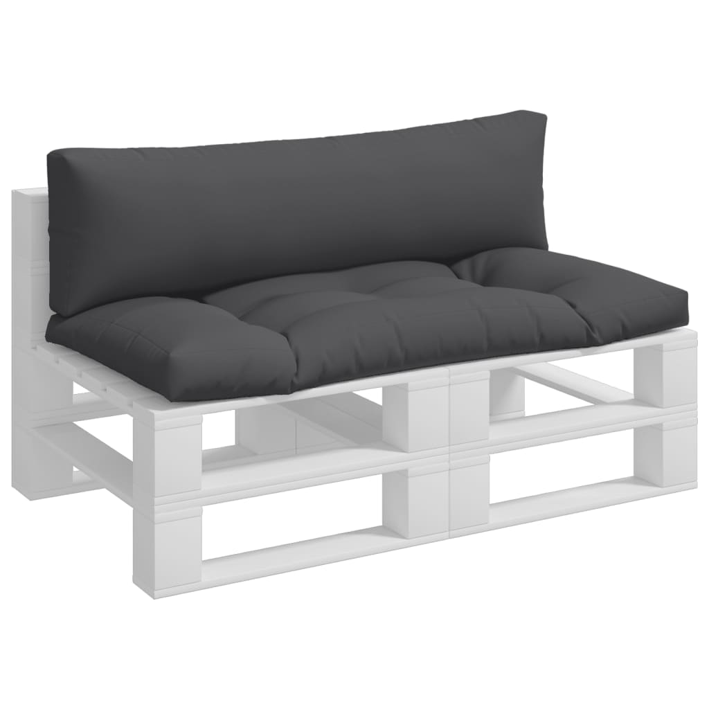 vidaXL Coussins de palette lot de 2 anthracite tissu