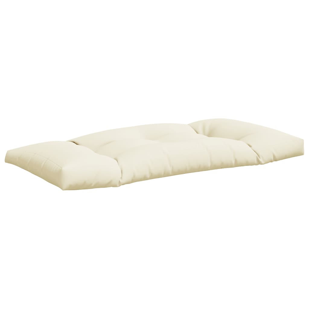vidaXL Coussins de palette lot de 2 crème tissu