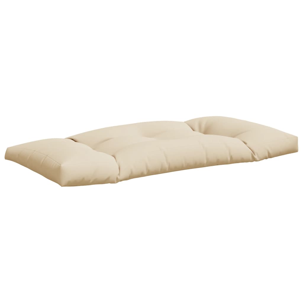 vidaXL Coussins de palette lot de 2 beige tissu