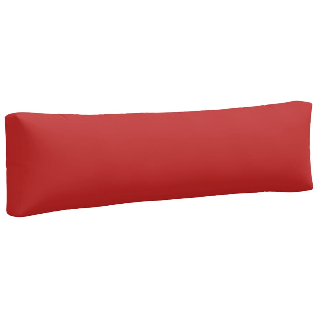 vidaXL Coussins de palette lot de 2 rouge tissu