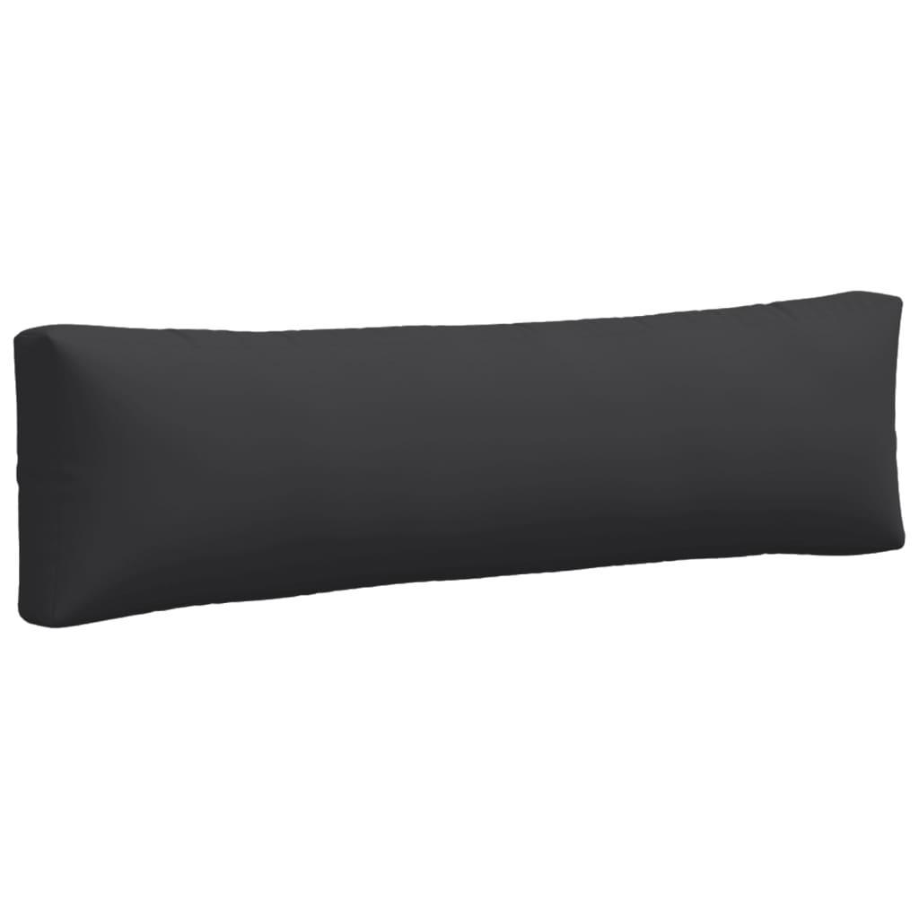 vidaXL Coussins de palette lot de 2 noir tissu