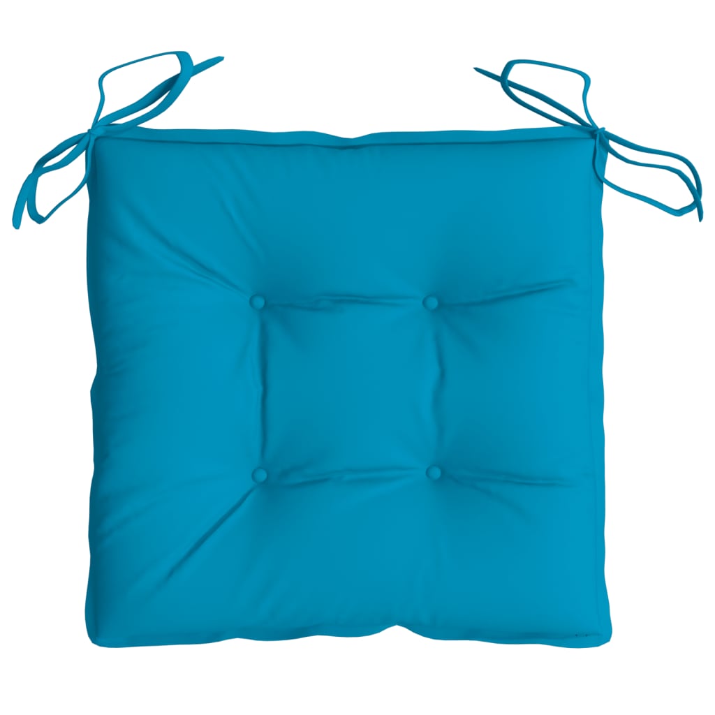 vidaXL Coussins de palette lot de 2 bleu clair 50x50x7 cm tissu oxford