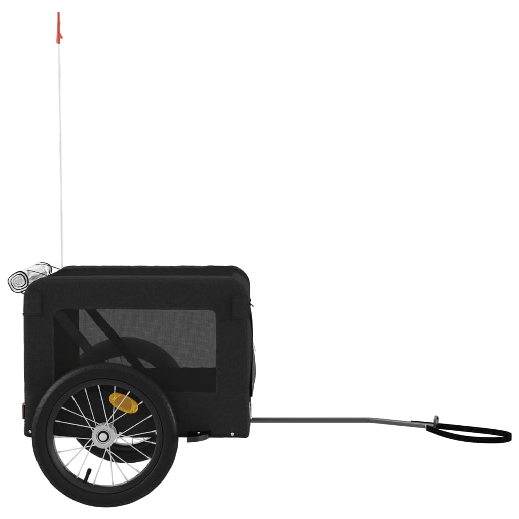 vidaXL Remorque de vélo pour animaux de compagnie noir