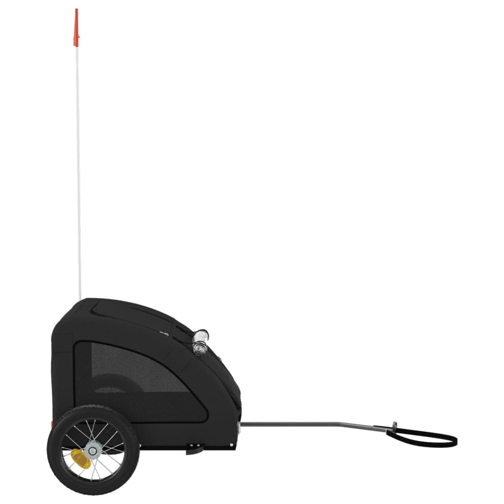 vidaXL Remorque de vélo pour animaux de compagnie noir