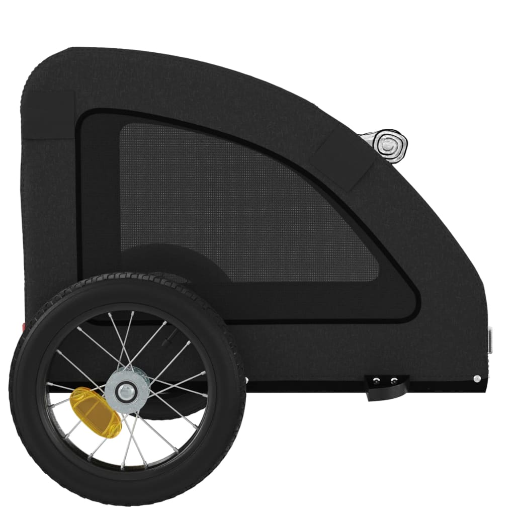 vidaXL Remorque de vélo pour animaux de compagnie noir