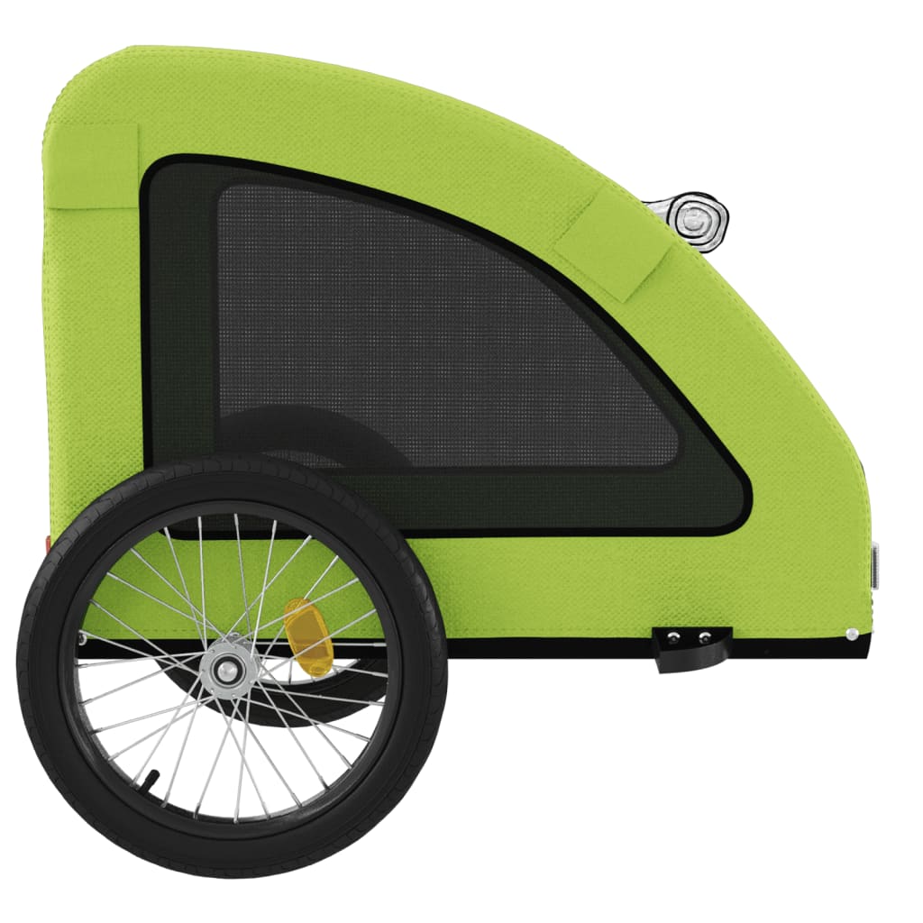 vidaXL Remorque de vélo pour animaux de compagnie vert