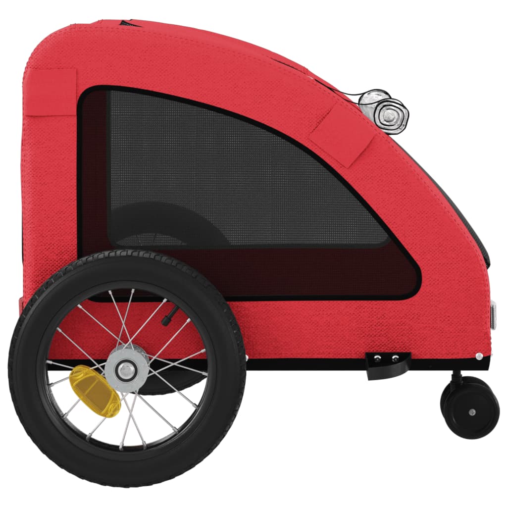 vidaXL Remorque de vélo pour animaux de compagnie rouge