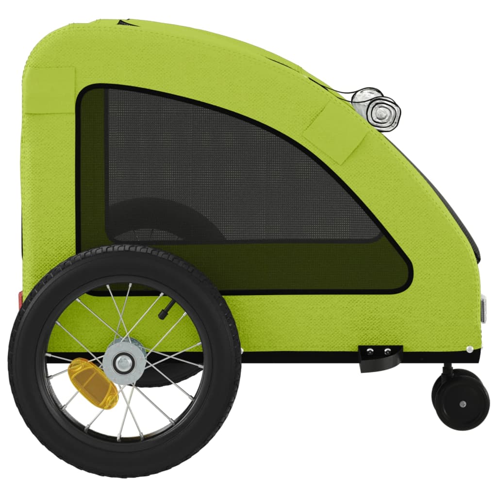 vidaXL Remorque de vélo pour animaux de compagnie vert
