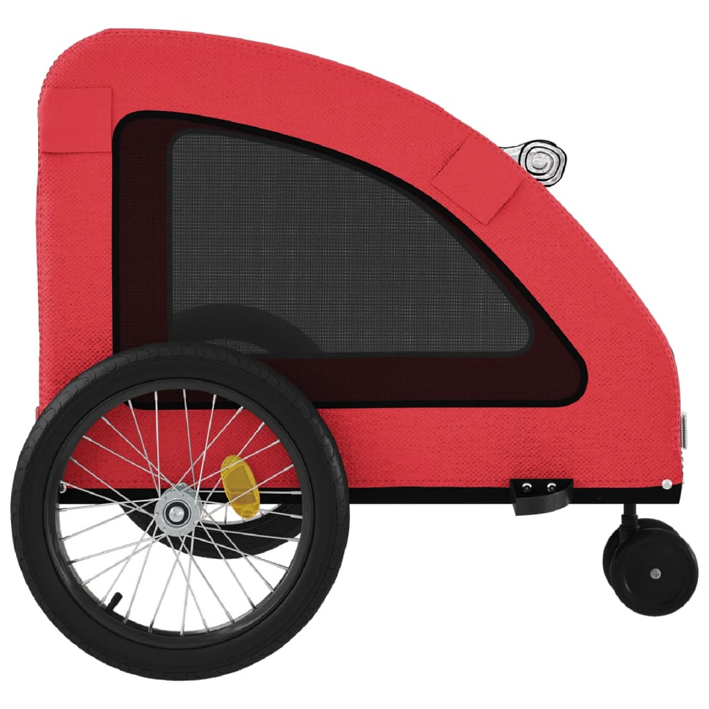 vidaXL Remorque de vélo pour animaux de compagnie rouge