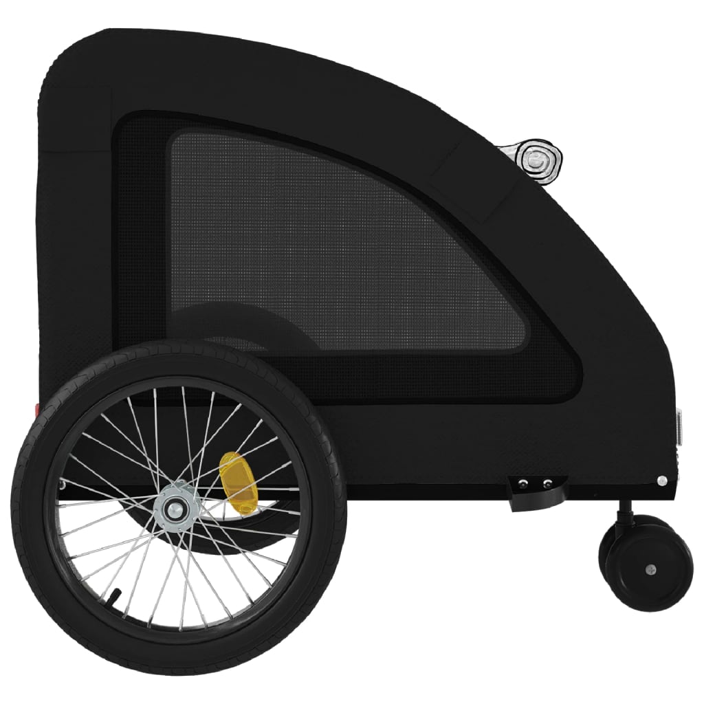 vidaXL Remorque de vélo pour animaux de compagnie noir