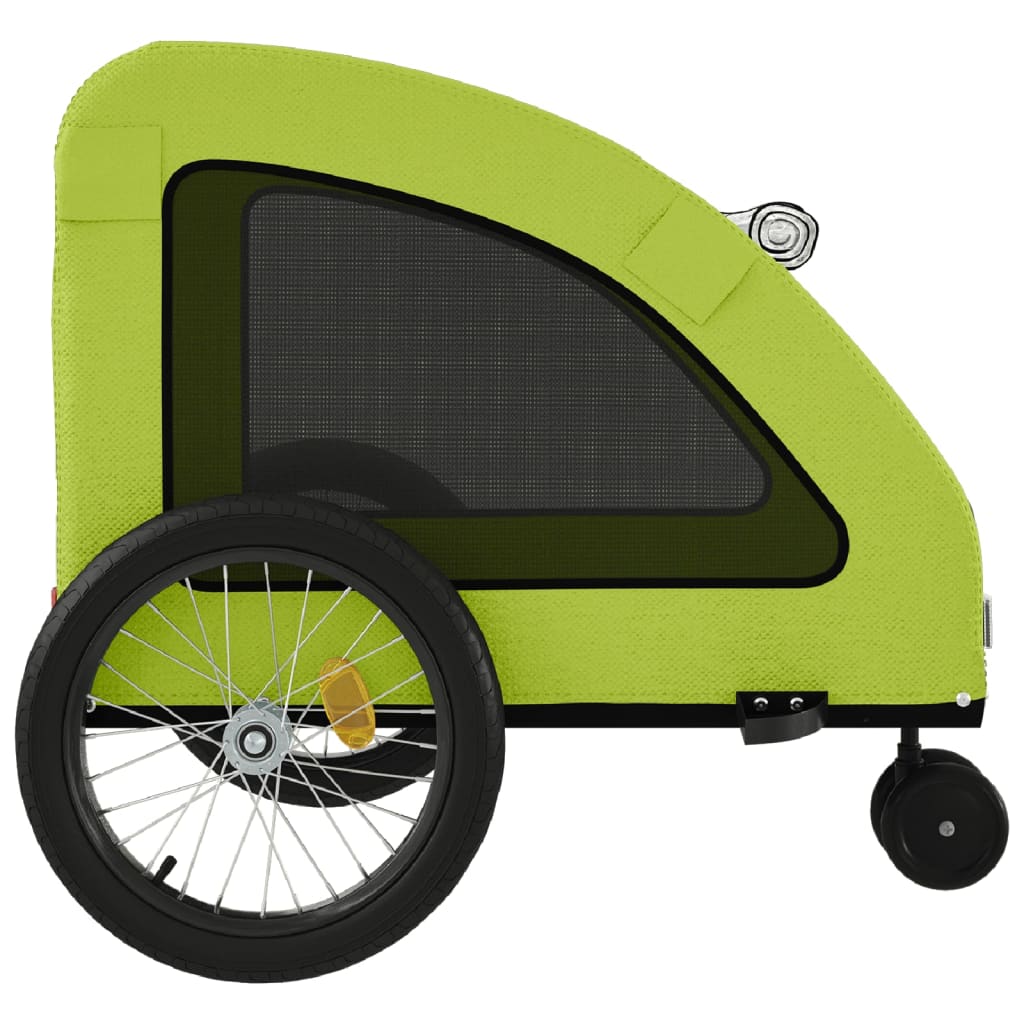 vidaXL Remorque de vélo pour animaux de compagnie vert