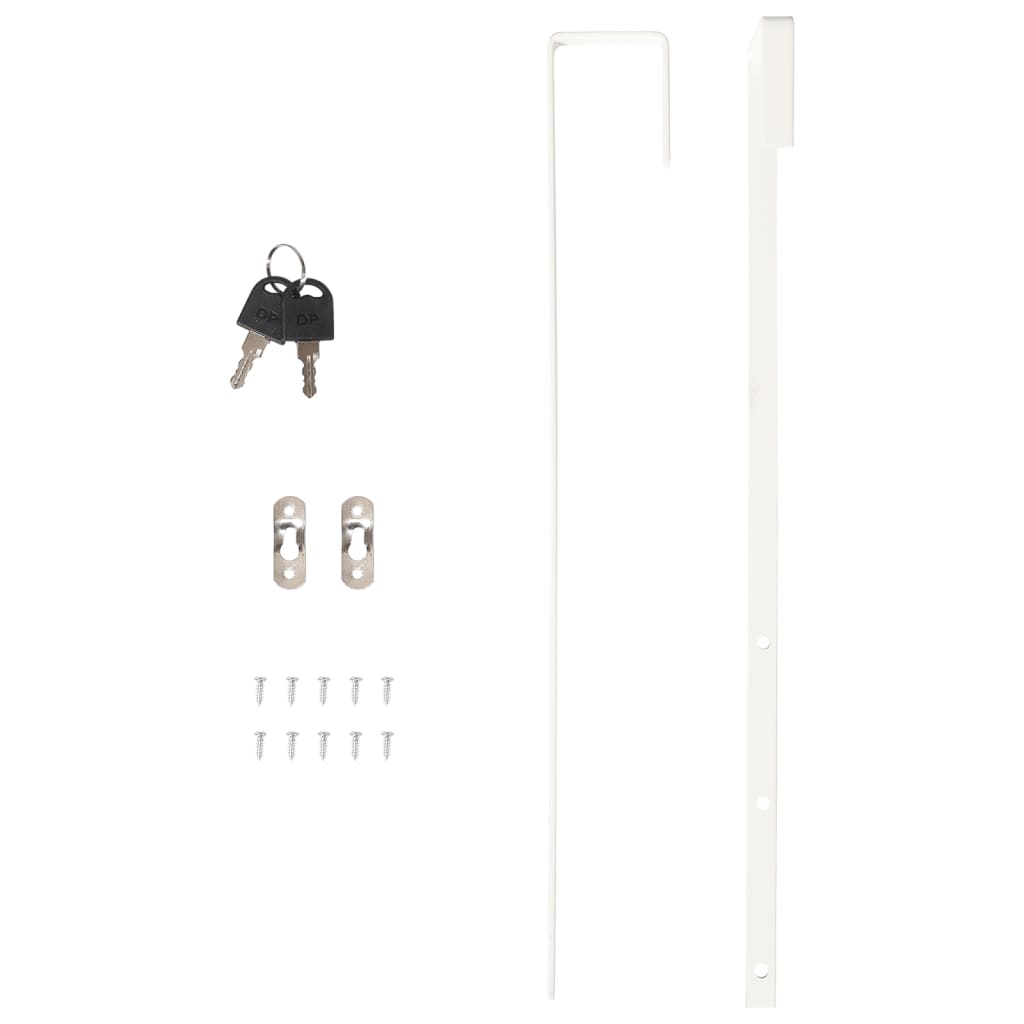 vidaXL Armoire à bijoux avec miroir murale 37,5x10x67 cm