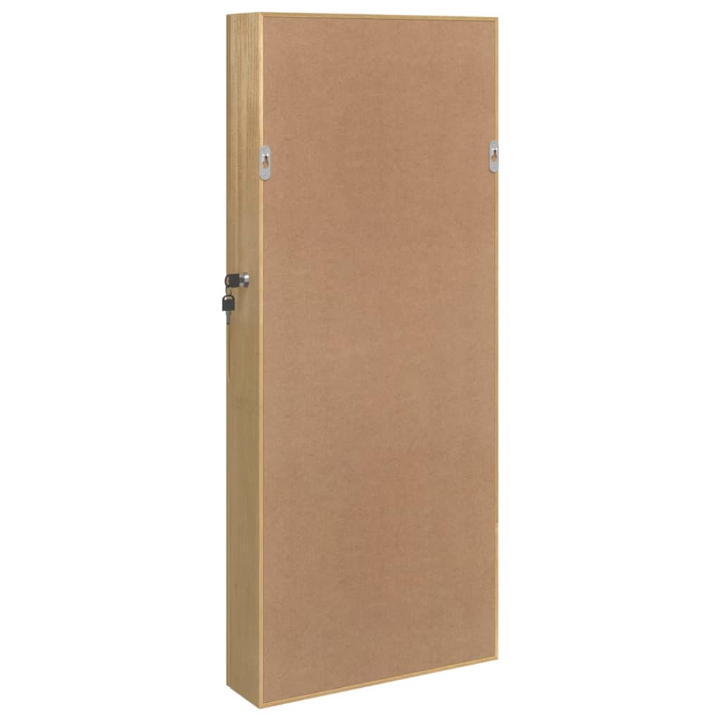 vidaXL Armoire à bijoux avec miroir et éclairage LED mural