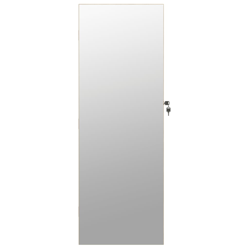 vidaXL Armoire à bijoux avec miroir et éclairage LED mural