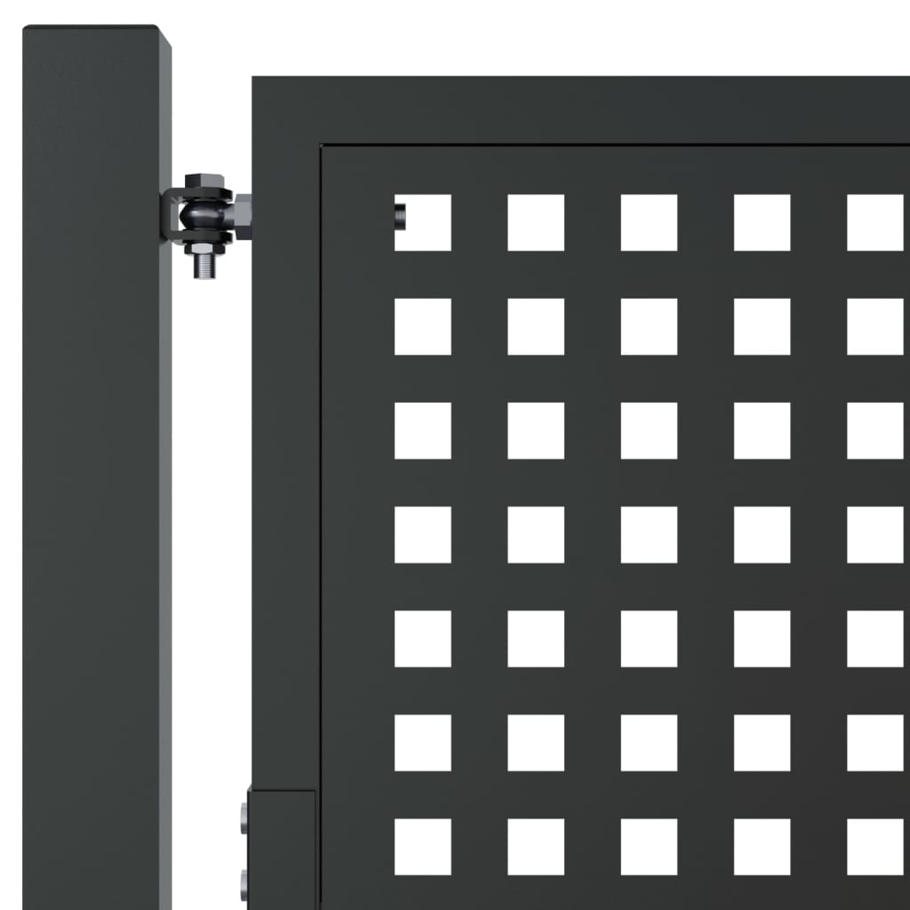vidaXL Portail de jardin anthracite 105x175 cm acier