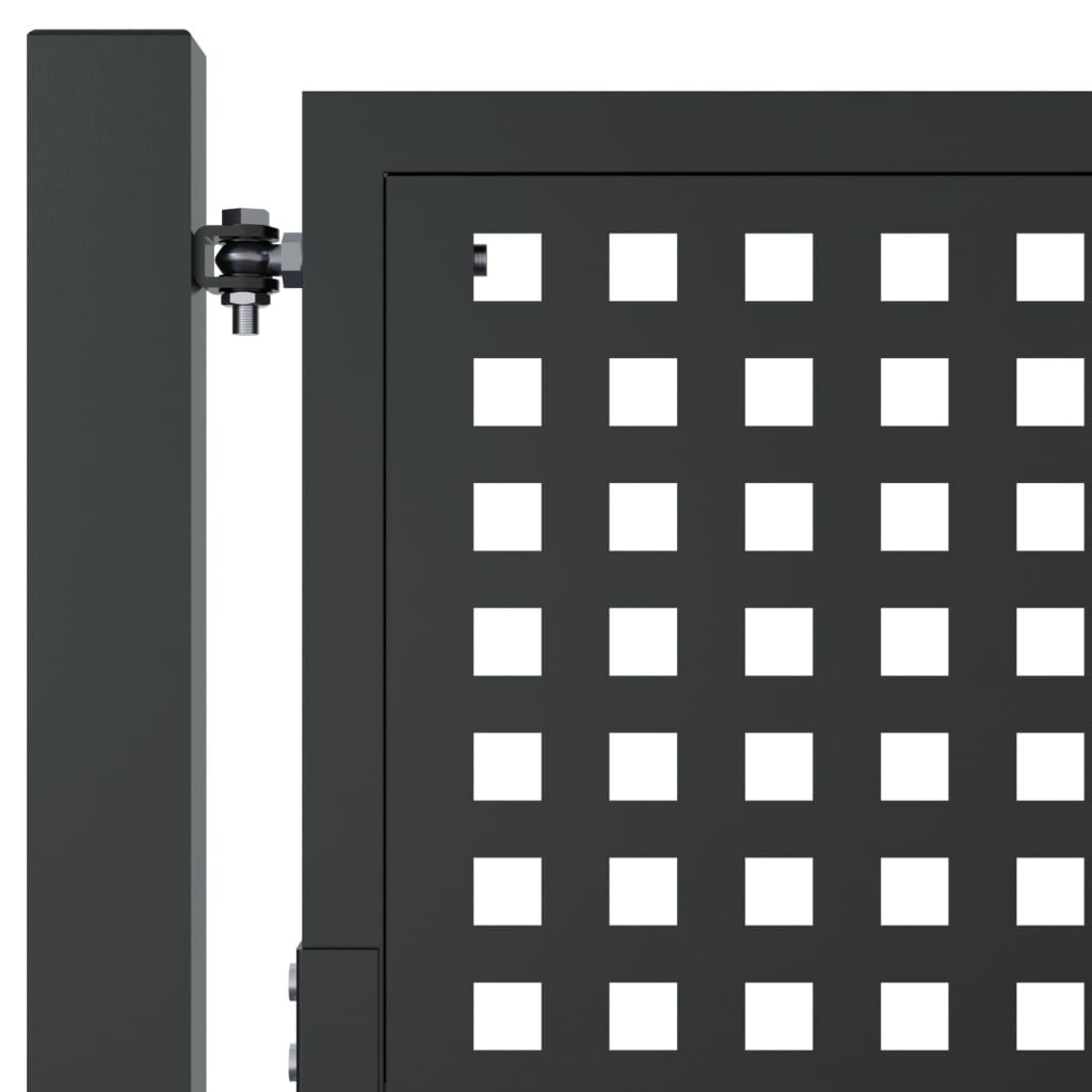 vidaXL Portail de jardin anthracite 105x250 cm acier