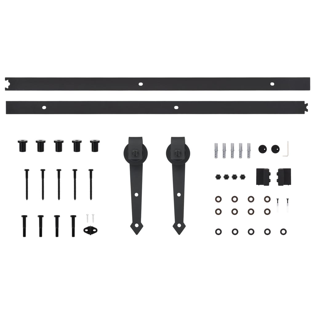 vidaXL Porte coulissante et kit de quincaillerie 95x210 cm pin massif