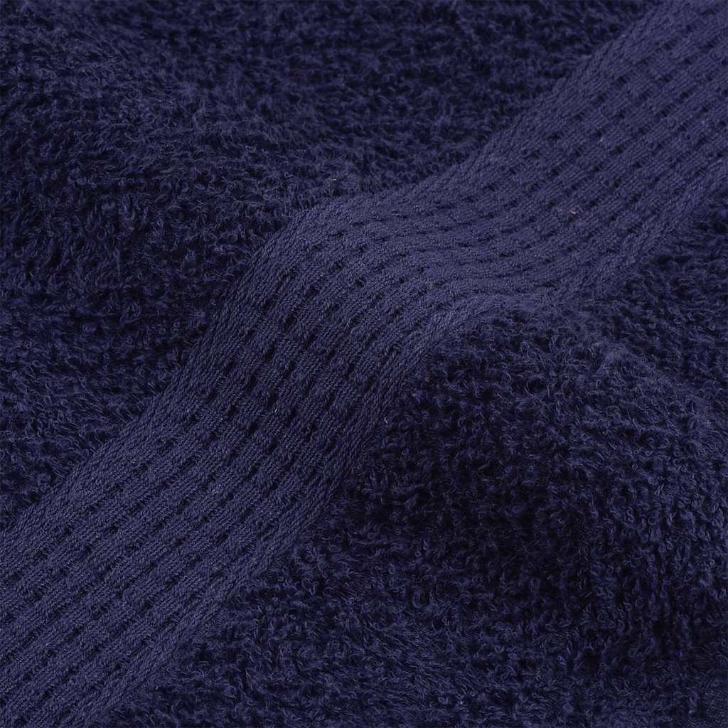 vidaXL Serviettes d'invité 2 pcs bleu marine 30x50 cm 100% coton