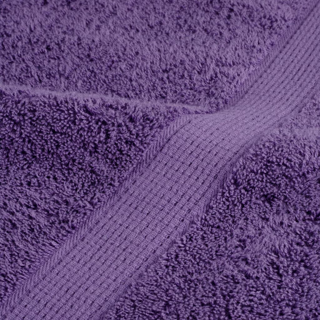 vidaXL Serviettes de qualité supérieure 4 pcs violet 100% coton