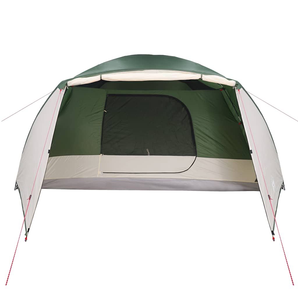vidaXL Tente familiale avec porche 6 personnes vert imperméable