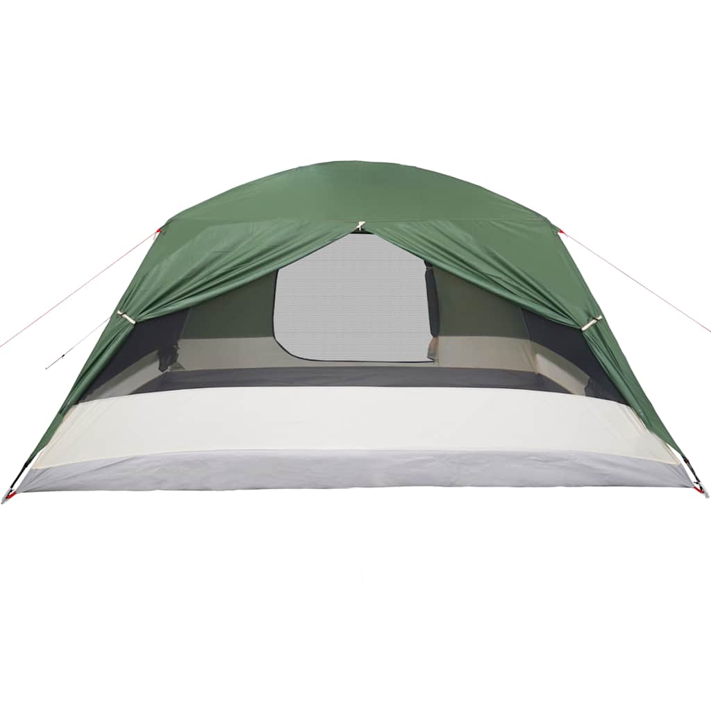 vidaXL Tente familiale avec porche 6 personnes vert imperméable