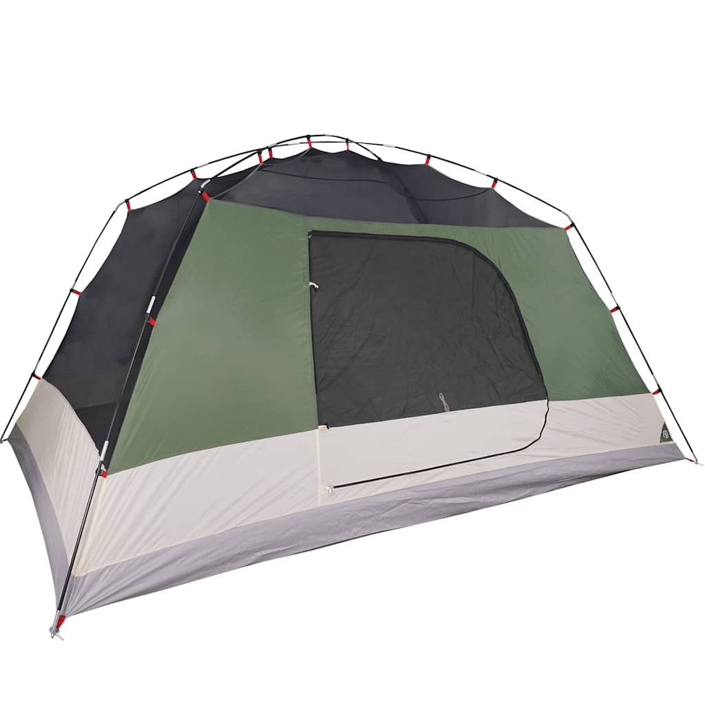 vidaXL Tente familiale avec porche 6 personnes vert imperméable