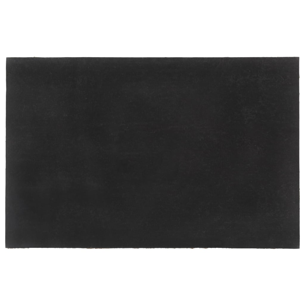 vidaXL Tapis de porte naturel 65x100 cm fibre de coco touffeté