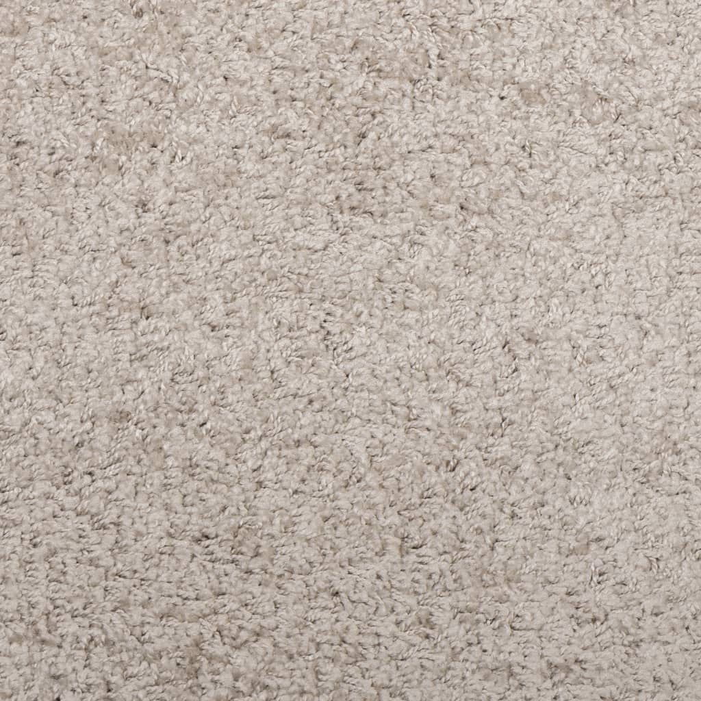 vidaXL Tapis shaggy PAMPLONA poils longs moderne beige Ø 280 cm