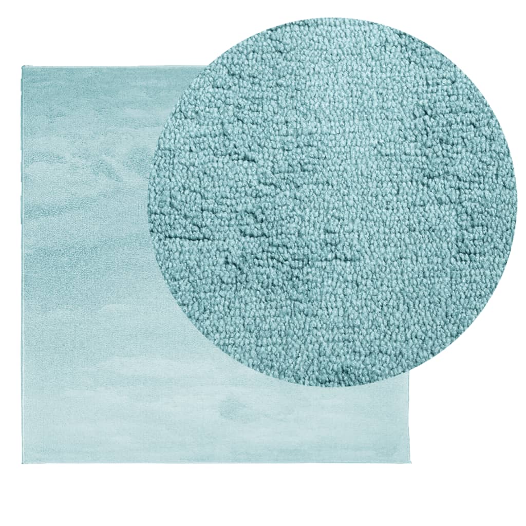vidaXL Tapis OVIEDO à poils courts vert 200x200 cm